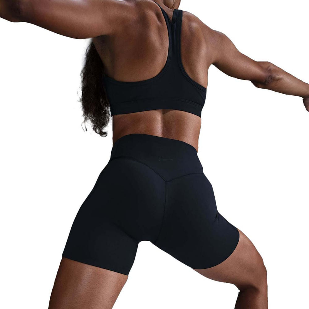 Nike Womens Universa Ms Hw 5In Biker Shorts in Black Color