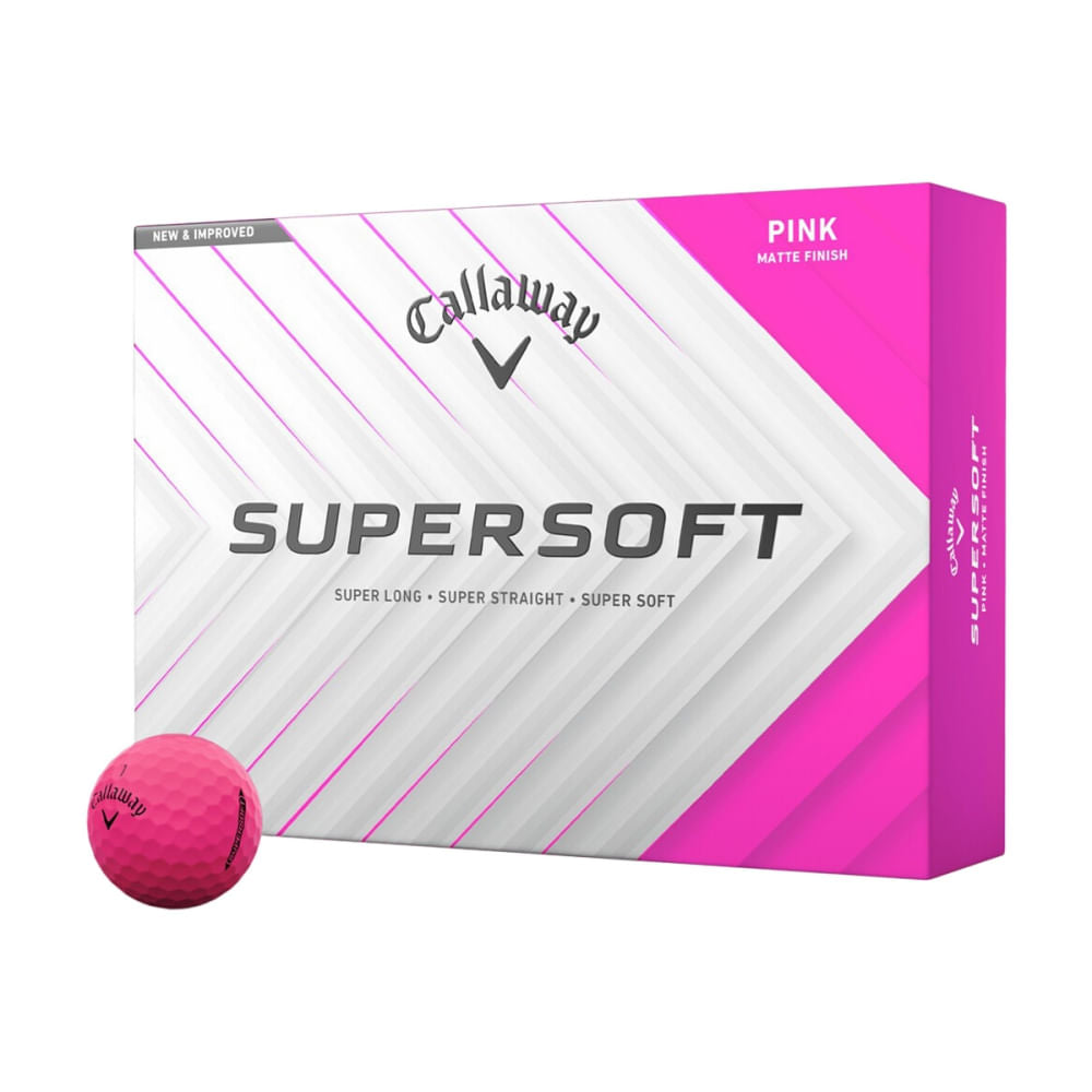 Callaway Golf Supersoft Matte 25 Golf Balls in Pink Color