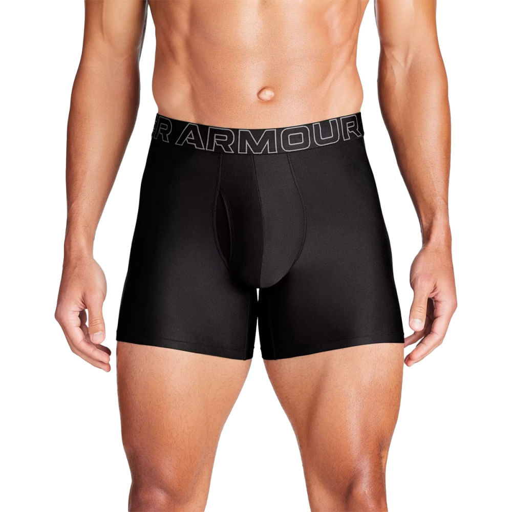 Under Armour Mens Ua Perf Tech Solid 6In Underwear in Black Color