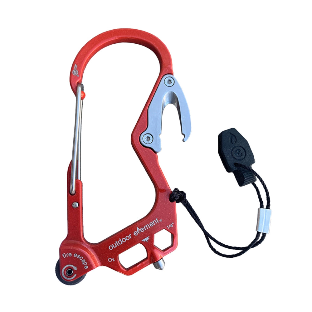 Outdoor Element Fire Escape Camping Accessories in Red Color