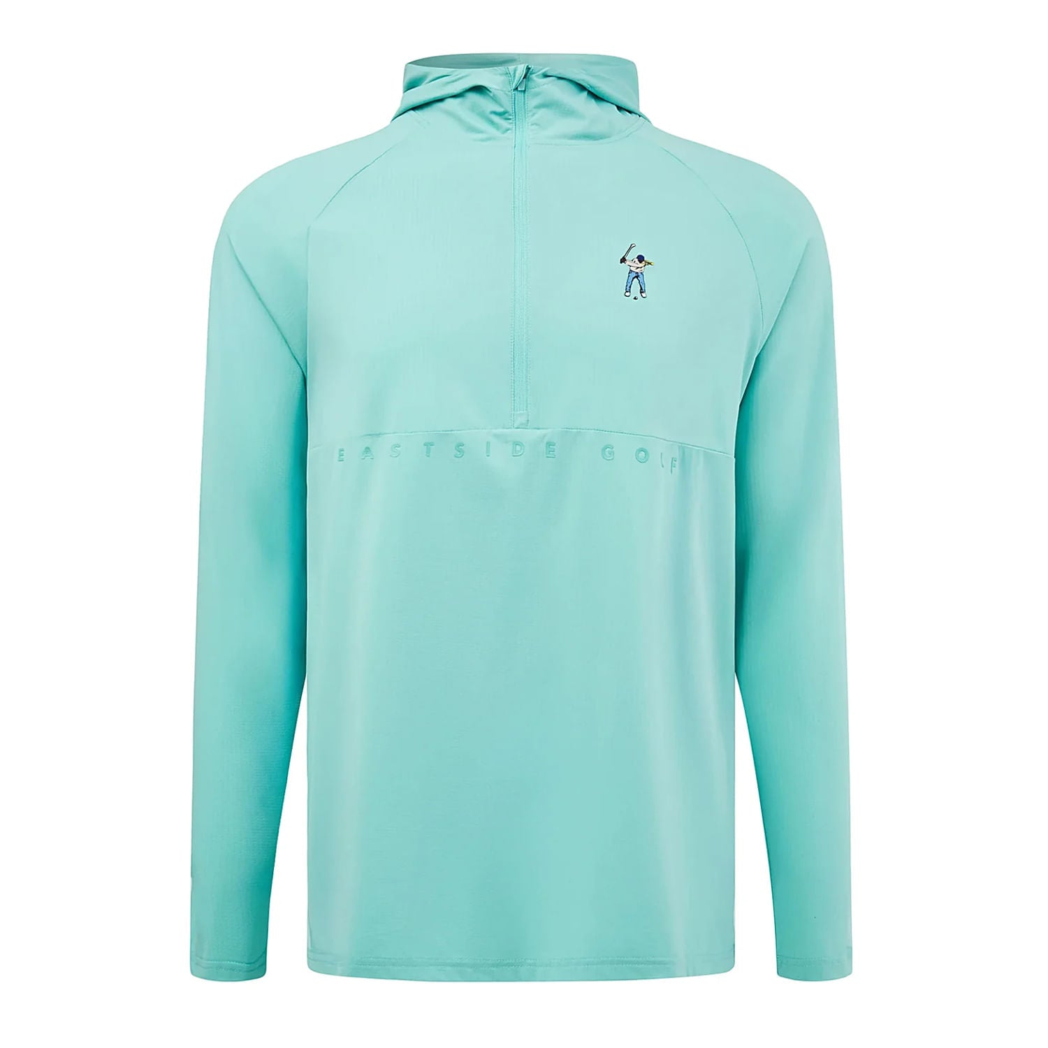 Eastside Golf Mens Performance Ltwt Hoodie Tops in Blue Color