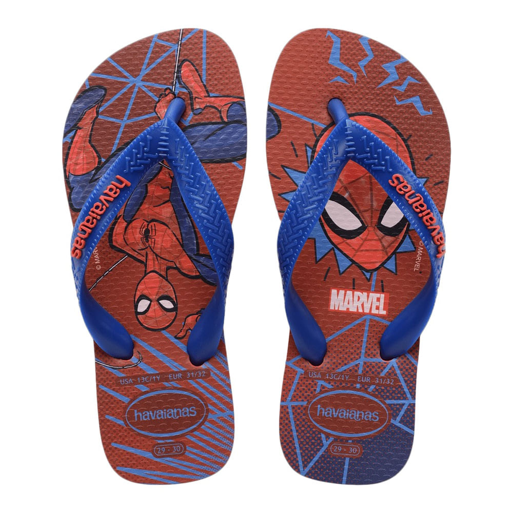 Havaianas Kids Top Marevel Flip-Flops in Red Color