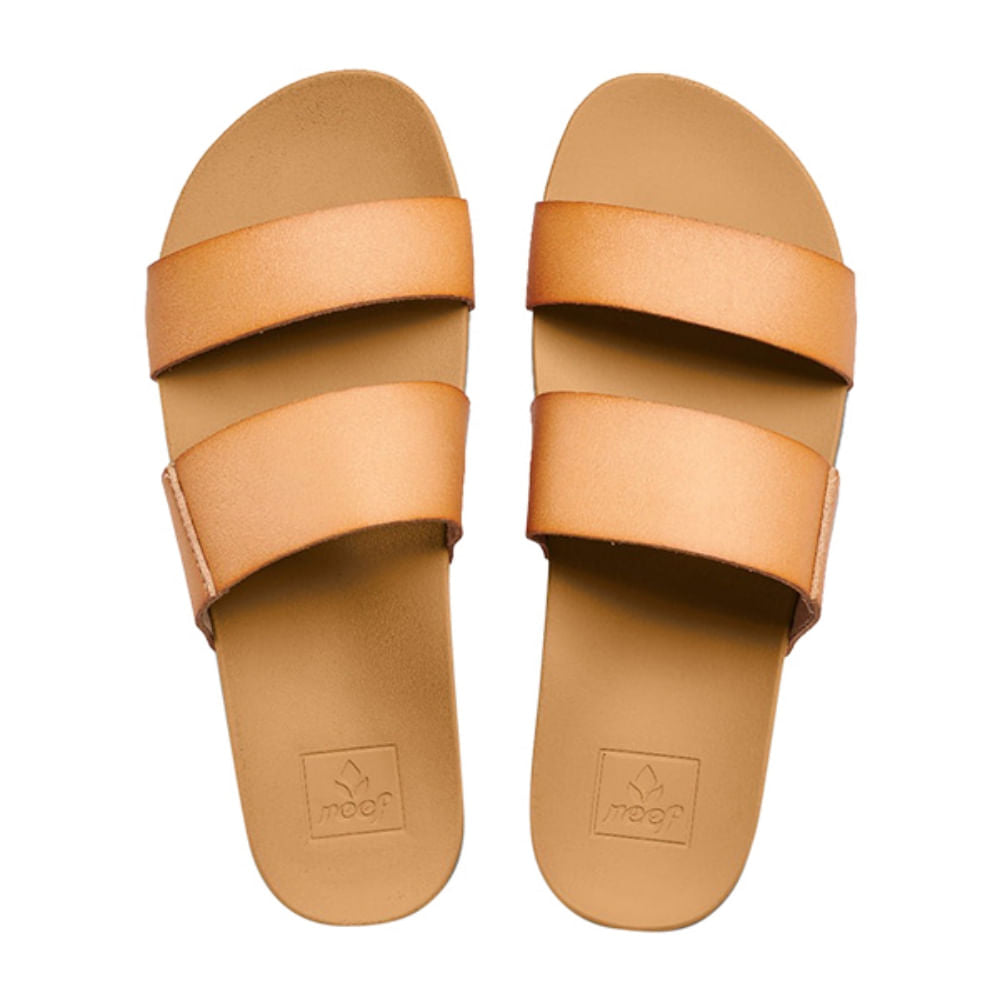 Reef Womens Cushion Vista Flip-Flops in Brown Color