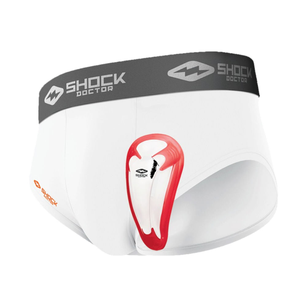 Shock Doctor Kids Core Brief With Bio-Flex Underwear in White Color