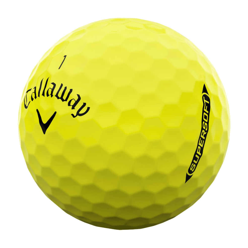 Callaway Golf Supersoft Yellow 25 Golf Balls in Yellow Color