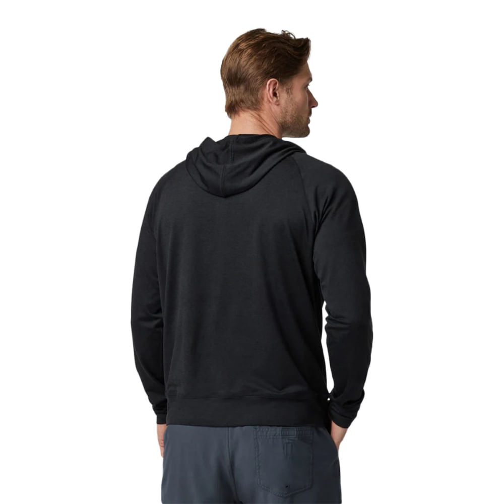 Vuori Mens Ponto Perf 1/2 Zip Pullover in Black Color