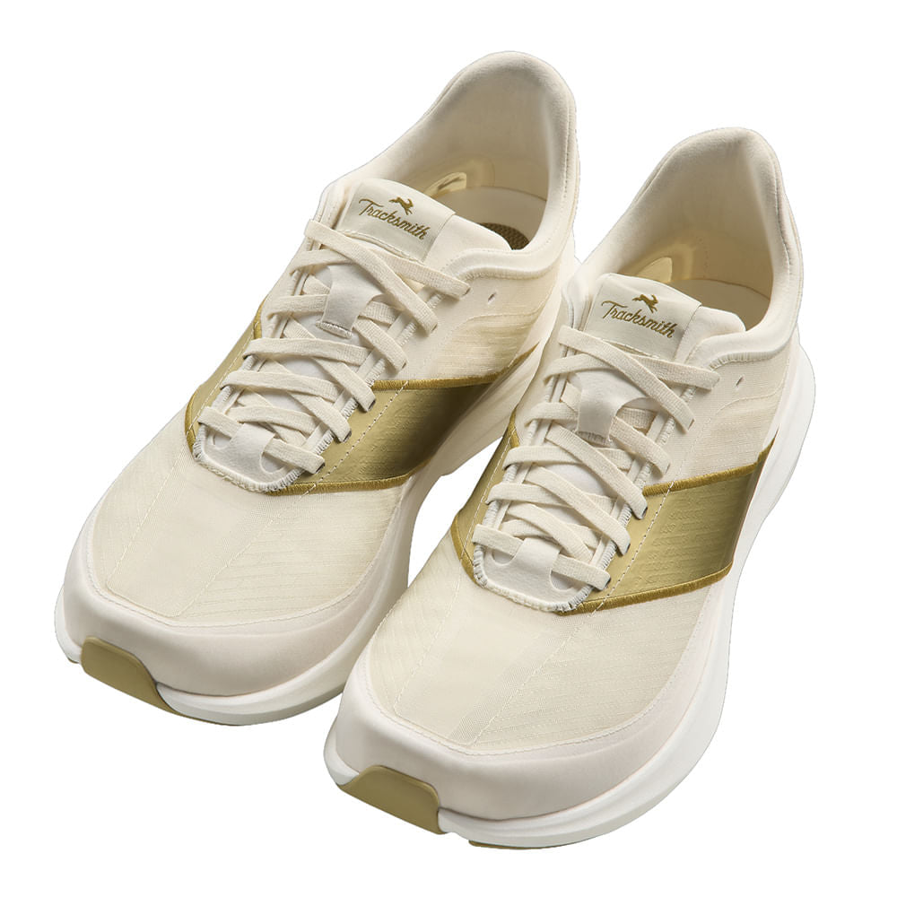 Tracksmith Unisex Eliot Racer Running Shoes in White Color