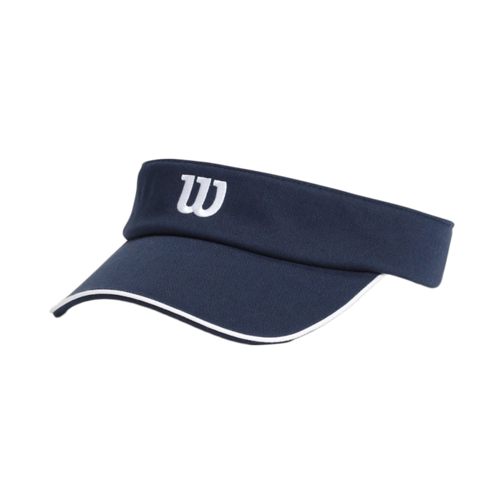 Wilson Womens Classic Script Visor C in Blue Color