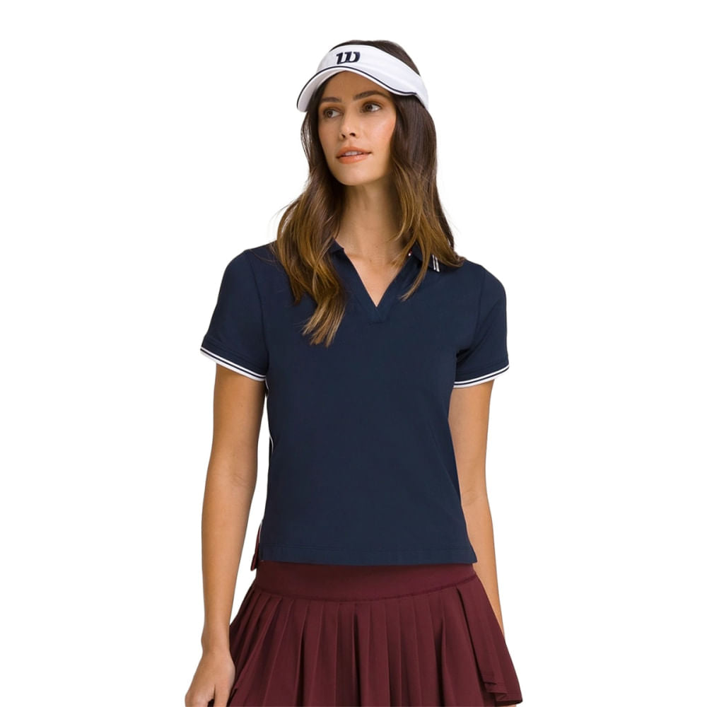 W CLUB POLO CLASSIC NAVY | DBC-CLASSI