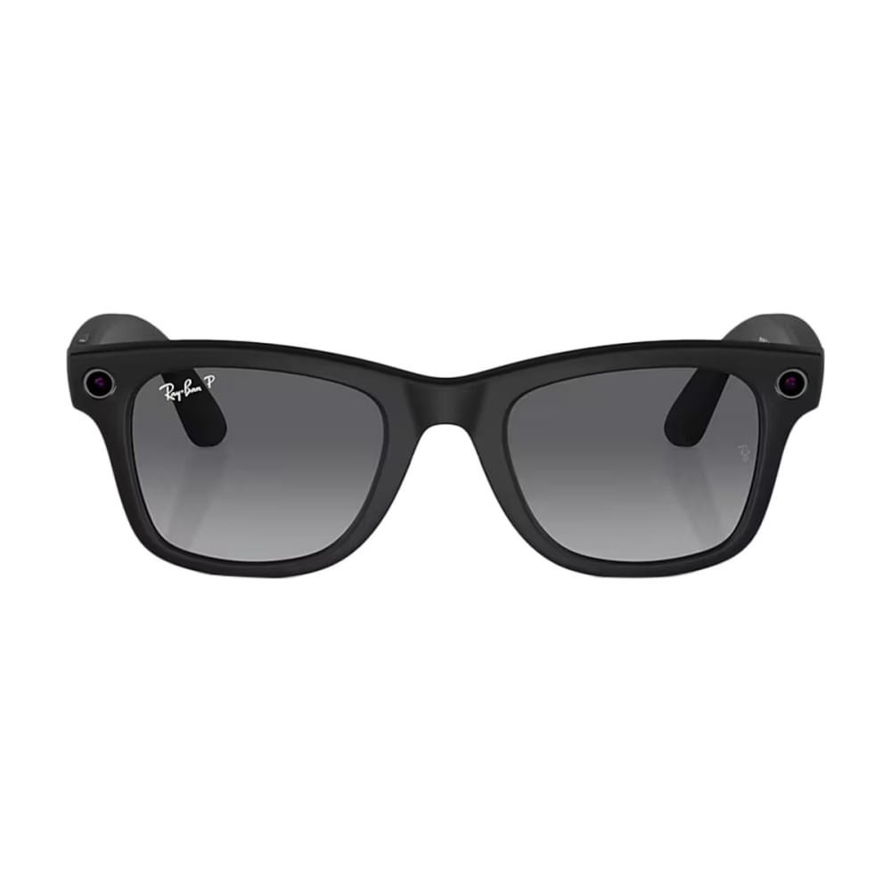 RB META WAYFARER L MT BK | GRPH PLRZD