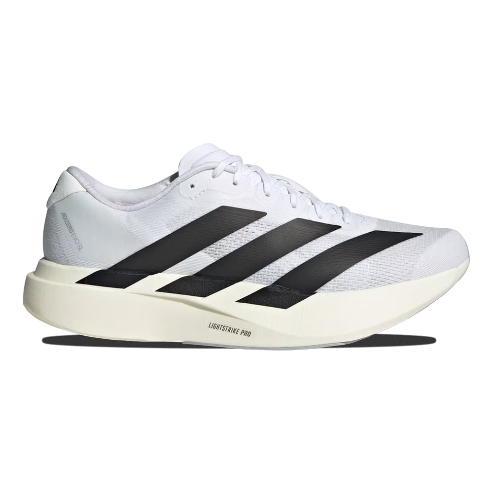 Men's adidas Adizero Evo SL - White/Black/White / 9 Men's adidas Adizero Evo SL - White/Black/White / 9
