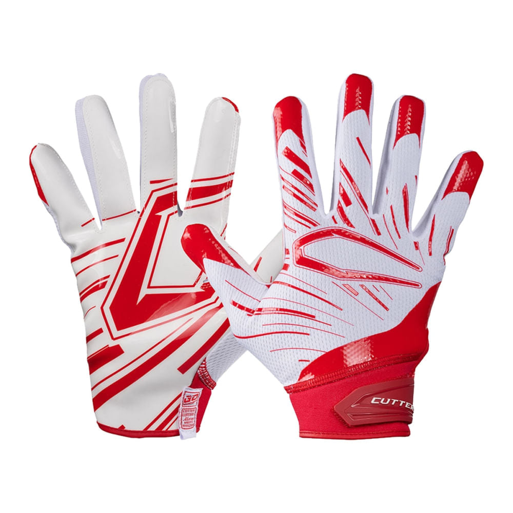 GAME DAY PRO RECVR GLOVE | WHITE/RED