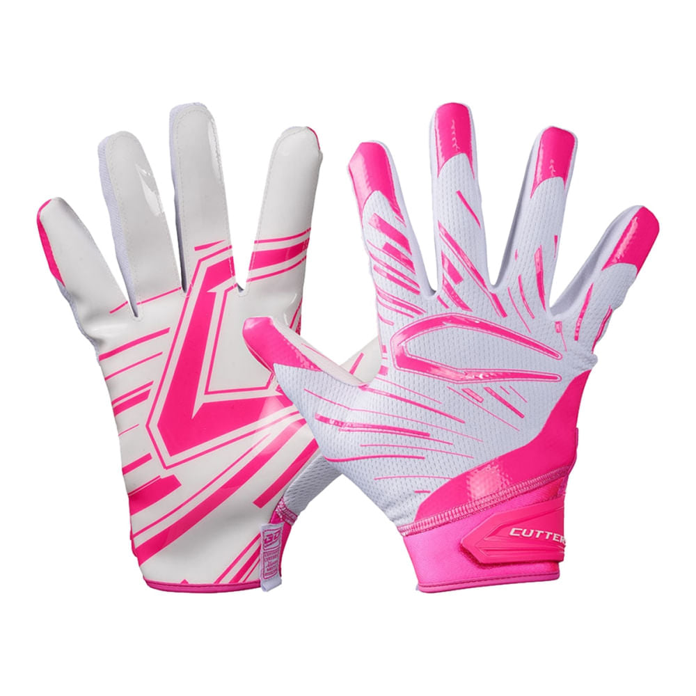 GAME DAY PRO RECVR GLOVE | WHITE/PINK
