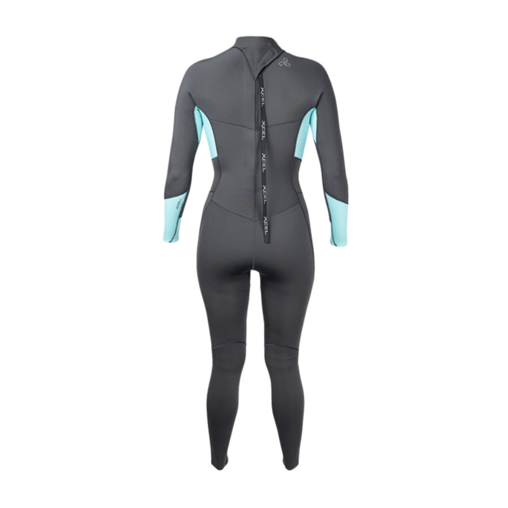 Xcel Wetsuits Womens Axis X Back Zip Wetsuits in Grey Color