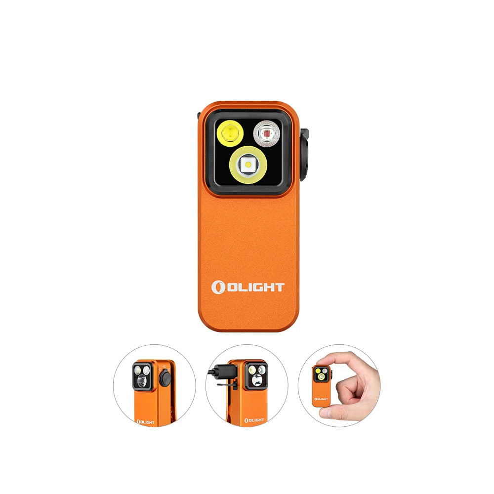 Olight Oclip Pro Light Flashlights in Orange Color