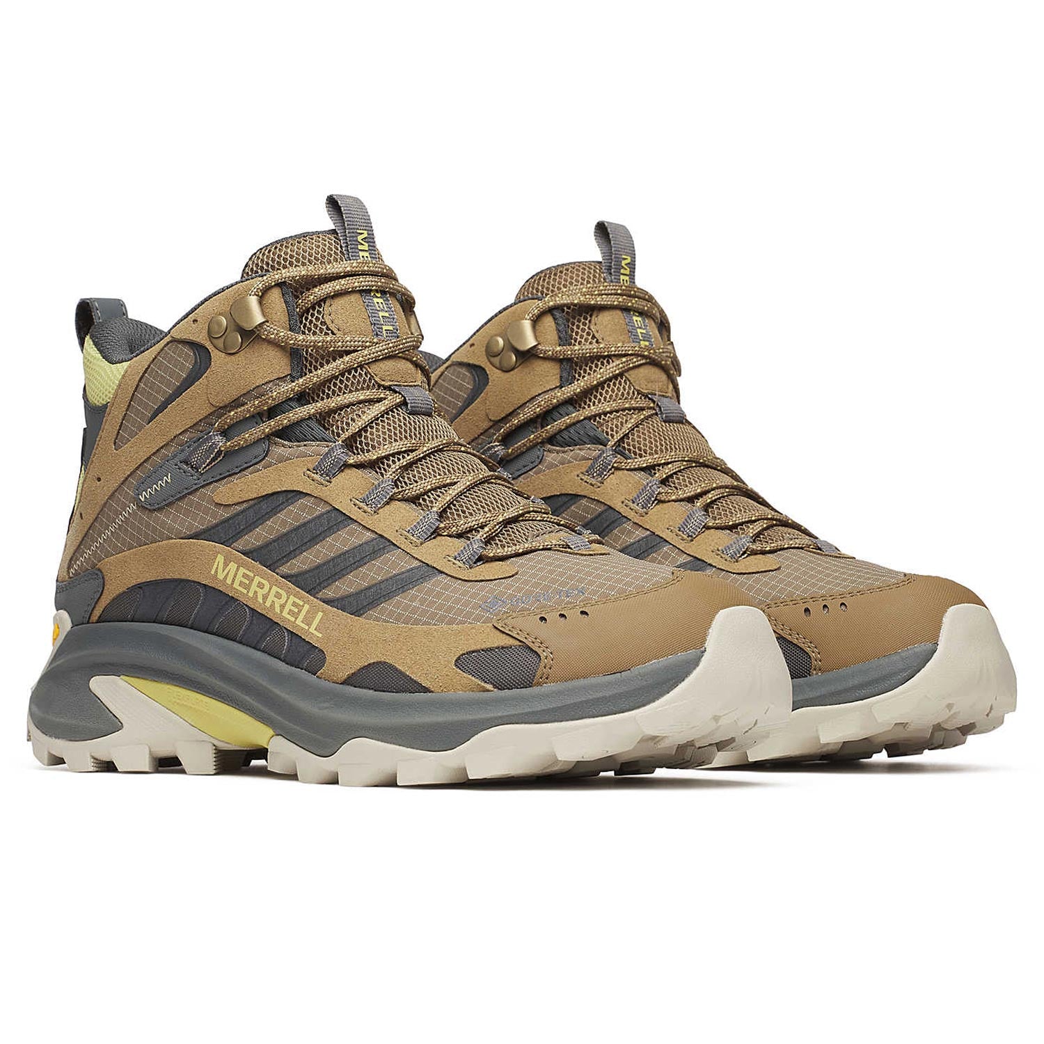 Merrell Mens Moab Speed 2 Mid GORE-Tex Boots in Brown Color