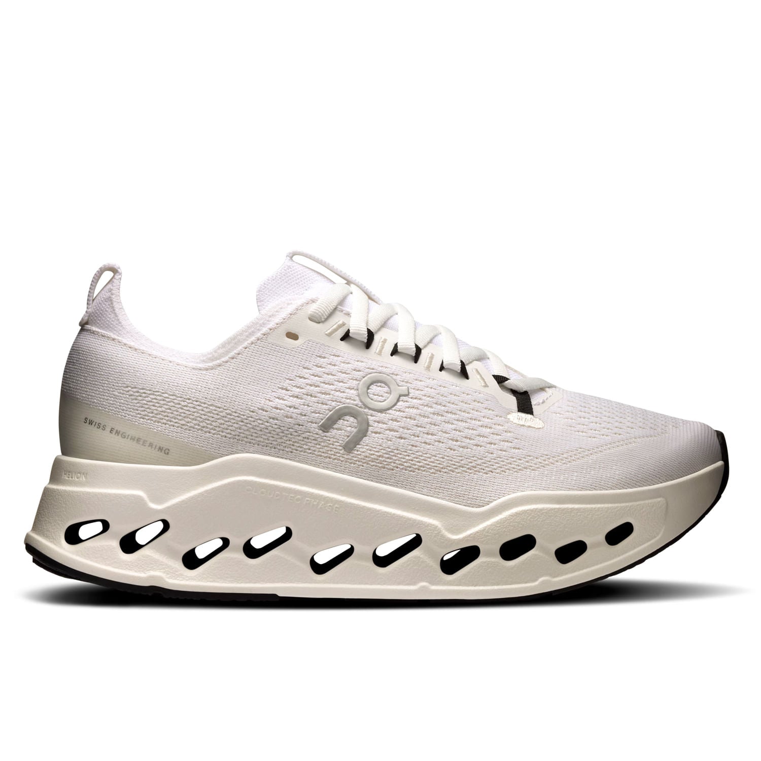 On Womens Cloudsurfer Max Running Shoes in White Color