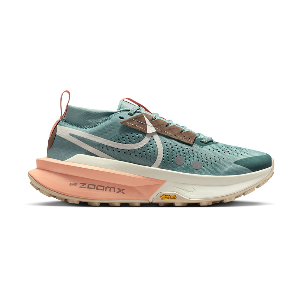 Nike Womens Zegama 2 Trail Running Shoes | CANNON/SOFT PEAR