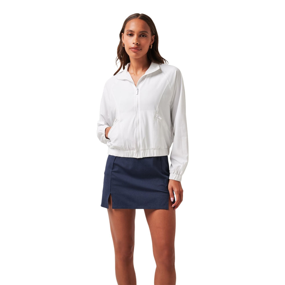 Travis Matthew Womens Travel Day Zip-Ups in White Color