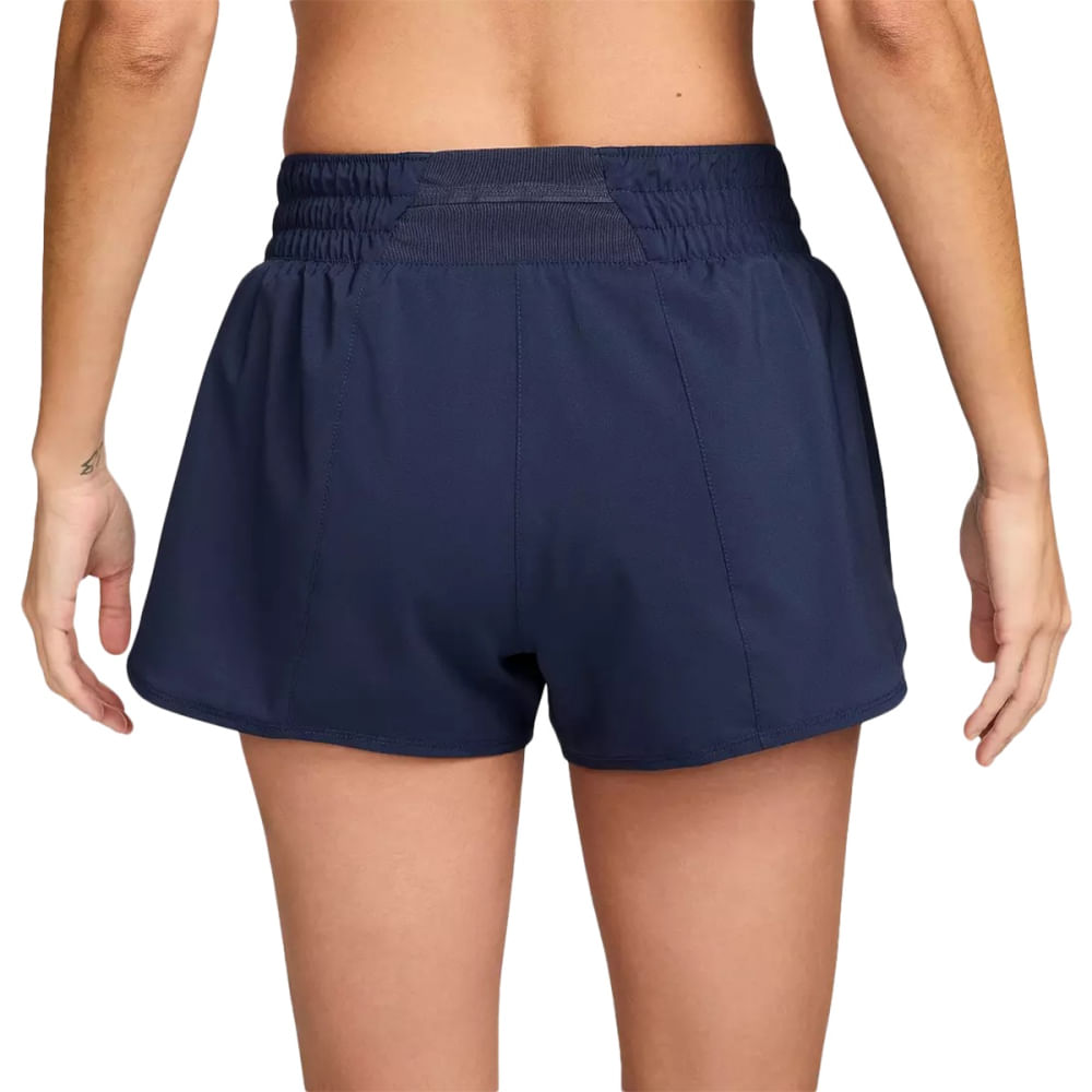 Nike Womens Df One Mr 3In Bl Shorts in Blue Color