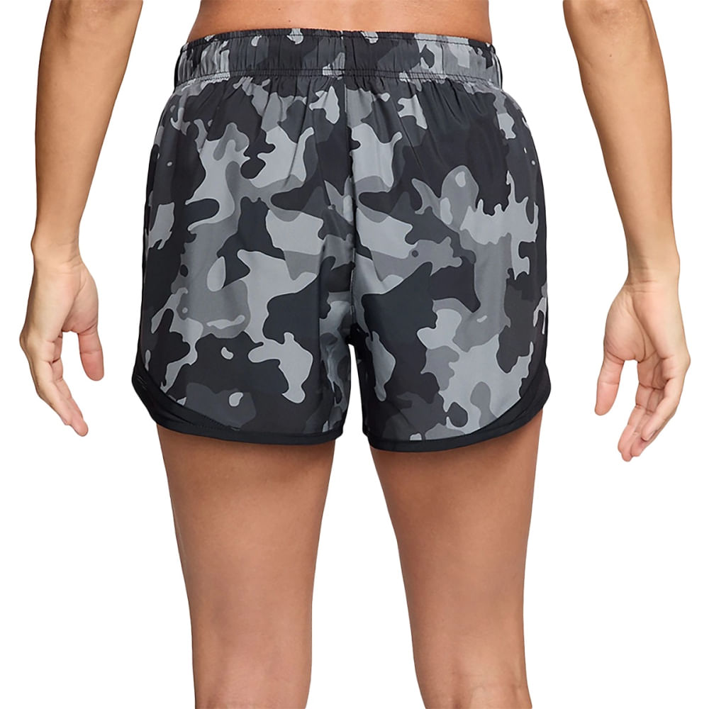 Nike Womens Tempo Df Mr 3In Camo Shorts in Black Color