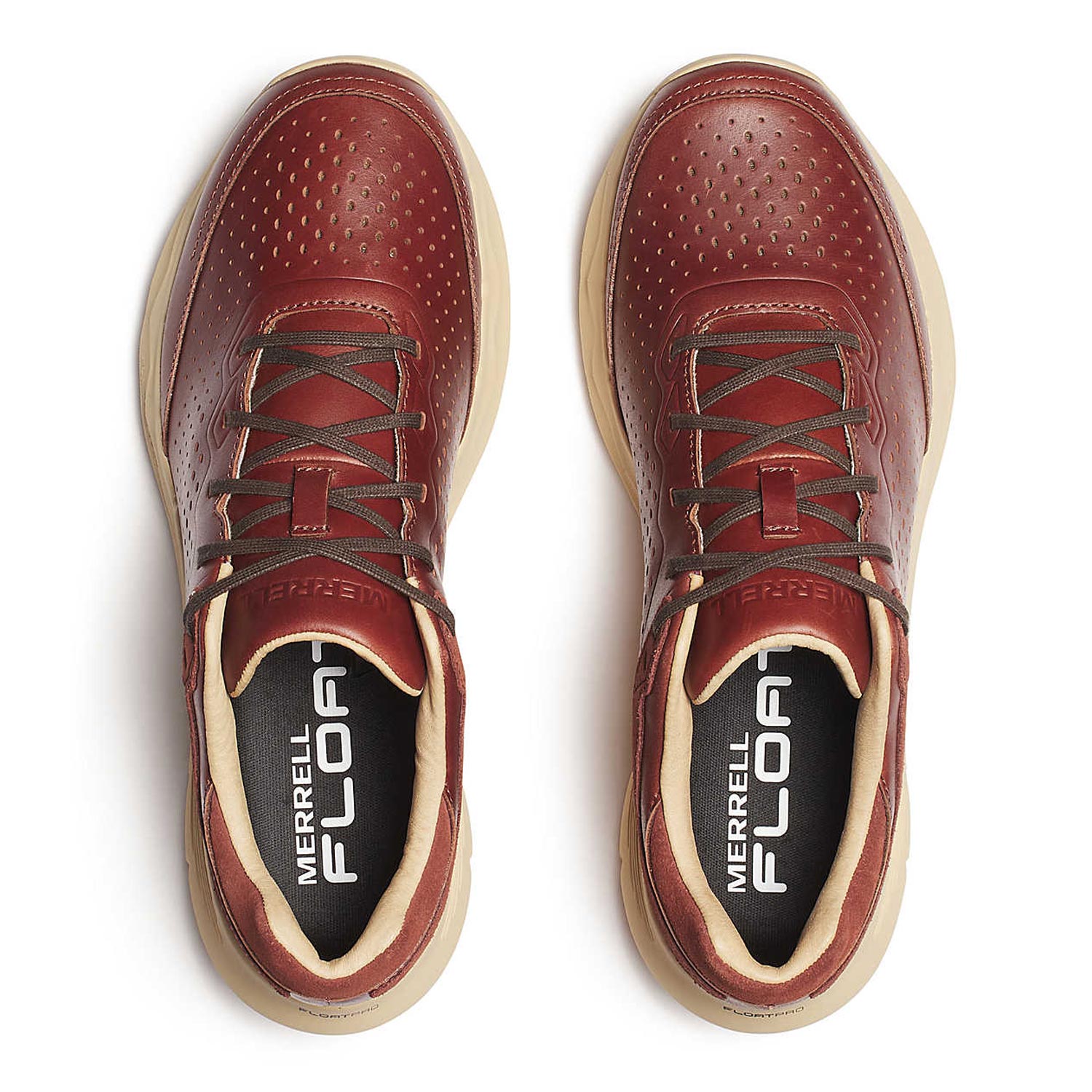 Merrell Mens Nova 4 Traveller Lace Trail Running Shoes in Brown Color