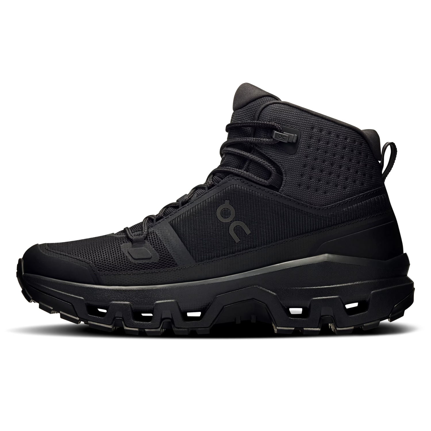On Womens Cloudrock Mid Wp Boots in Black Color