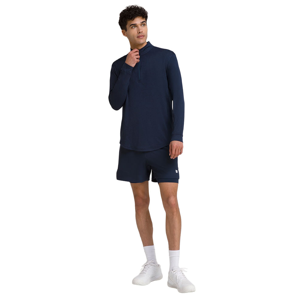 Wilson Mens Everyday Performance H Pullover in Blue Color