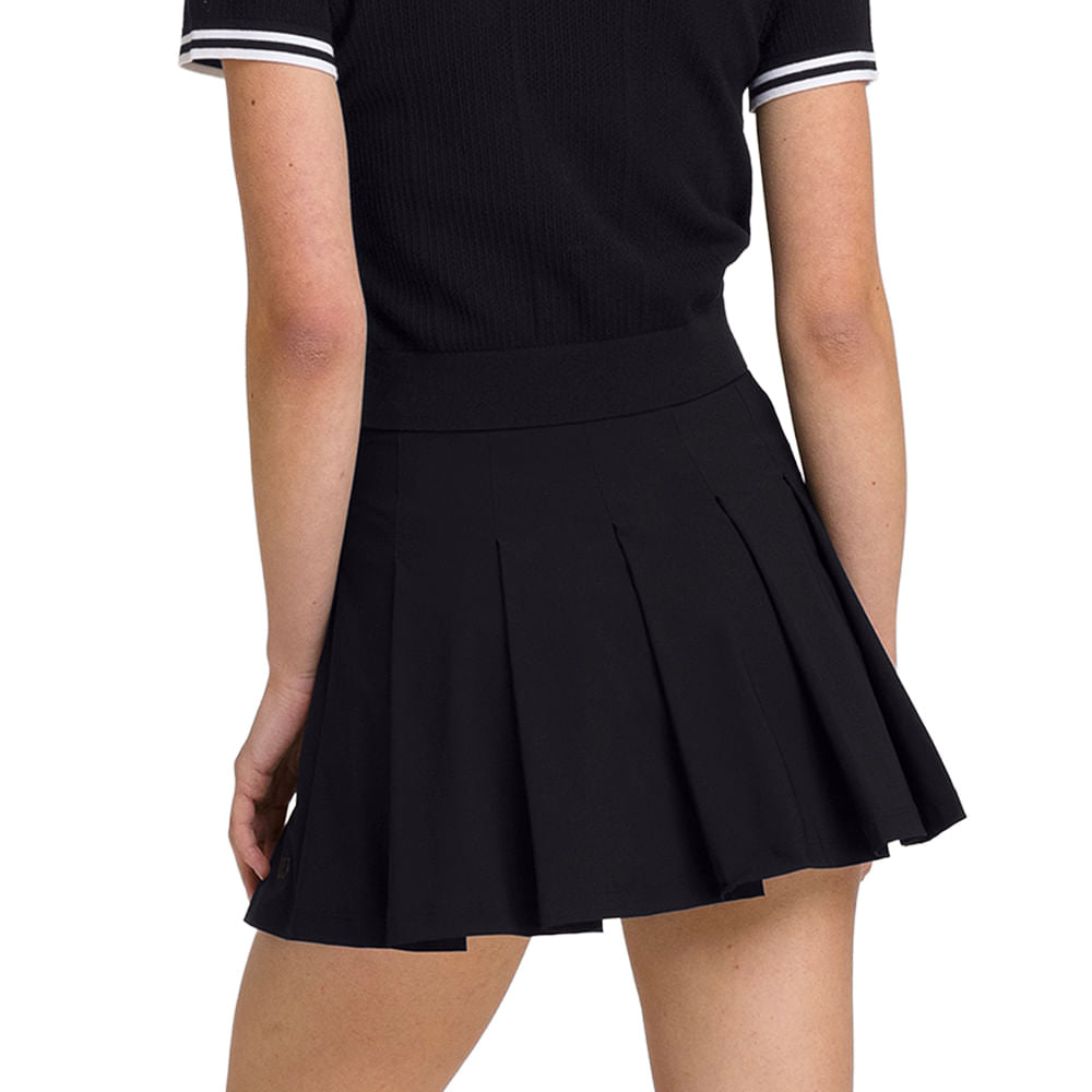 Wilson Womens Classic Pleated Mini Skirts in Black Color