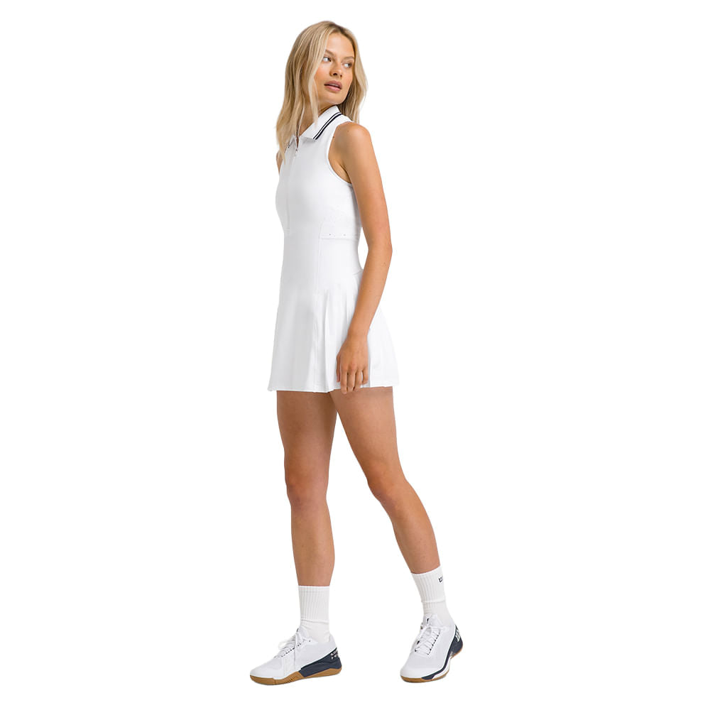 Wilson Womens All Court Tennis Dress in White Color