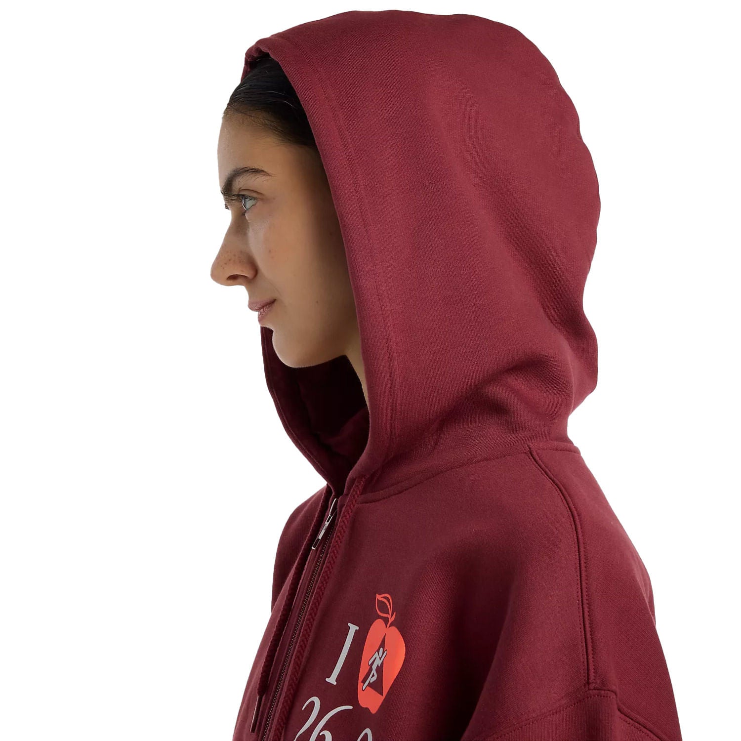 NYC MAR FLEECE FULL ZIP | RED-MHB