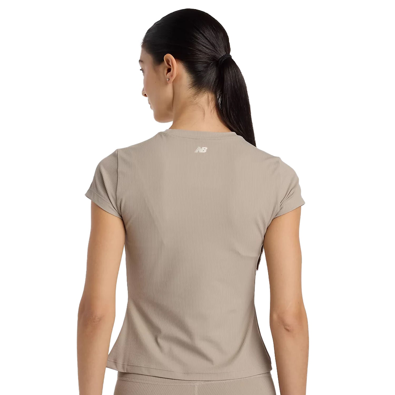 NYC MAR RIBBED FITTED TE | BEIGE-ADS