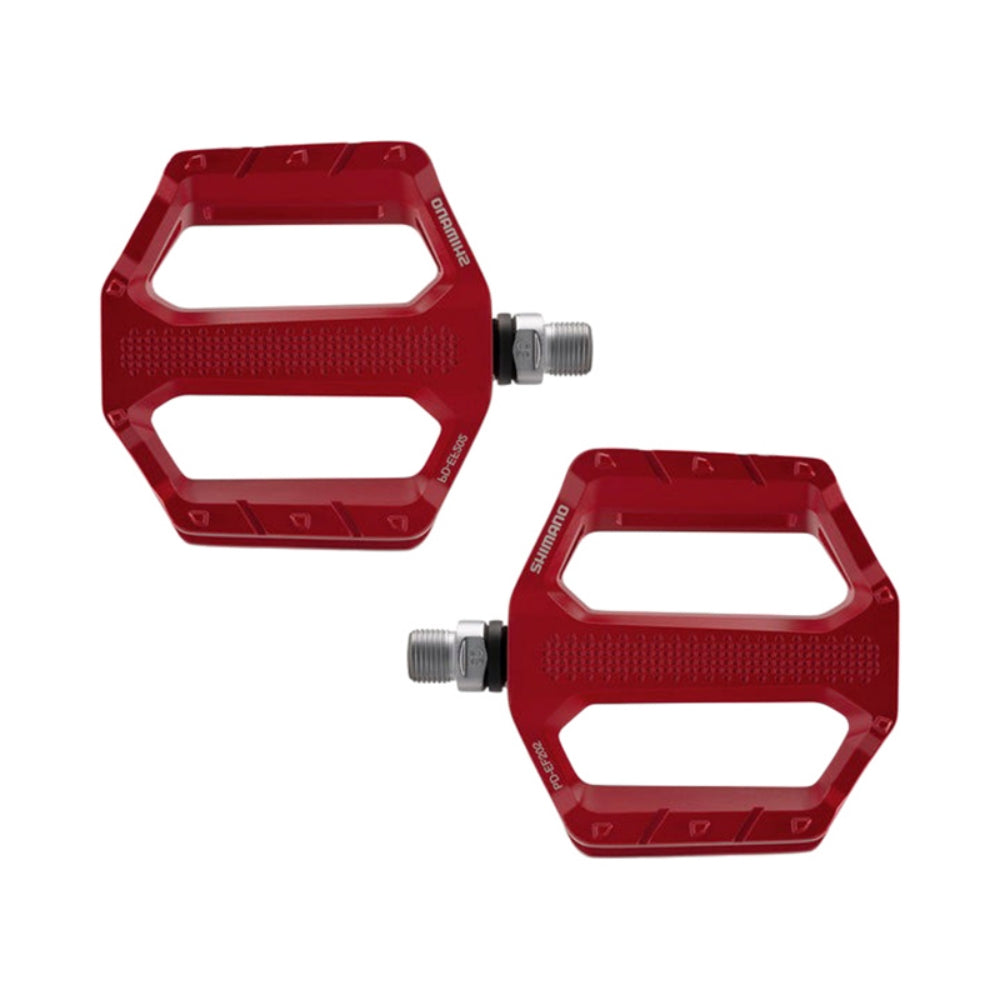 Shimano Pd-Ef202 Flat Pedal Cycling Pedals in Red Color