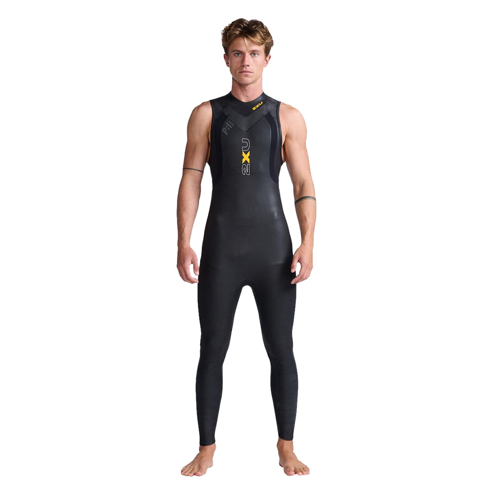 2Xu Mens M/Propel P1 Sleeveless Wetsuits in Black Color