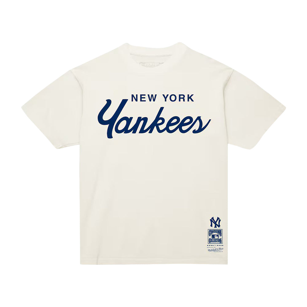 NYY VINTAGE SCRIPT SS | CREAM
