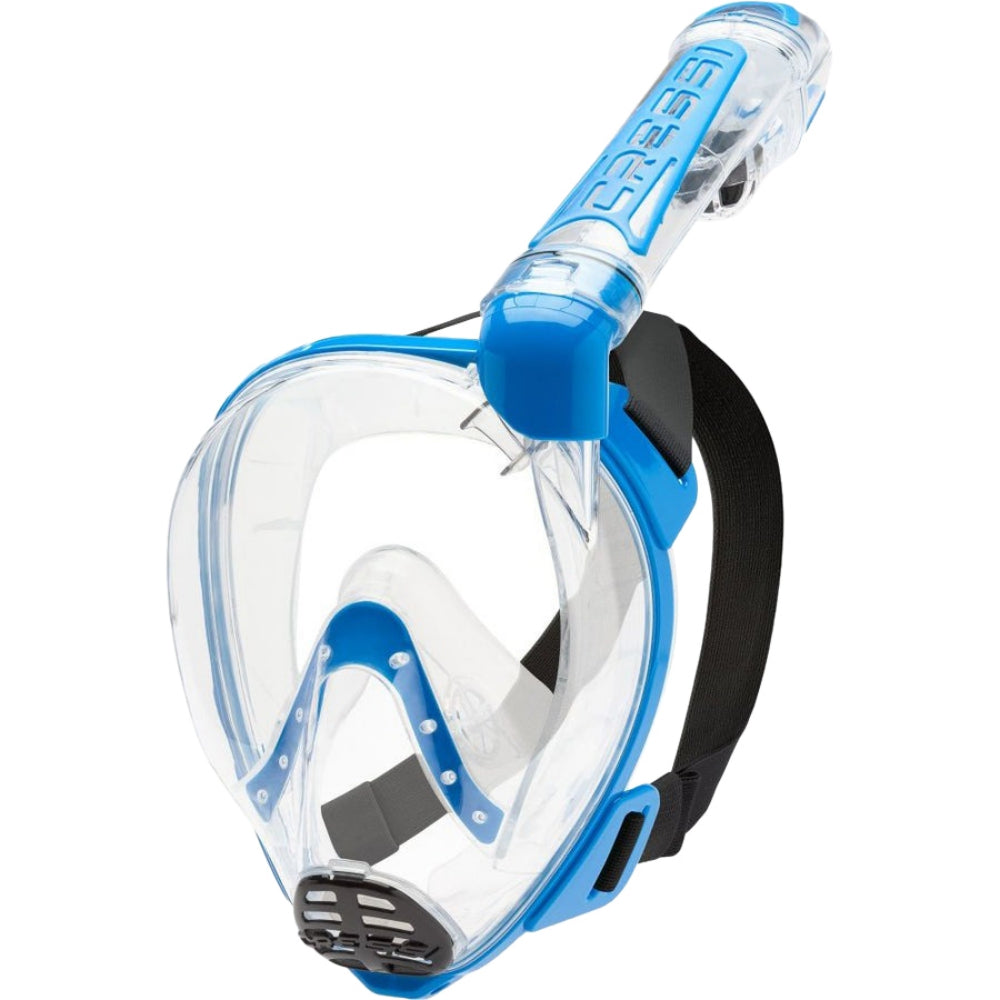 Cressi Unisex Duke Dry Cntr Snrkl Mask Scuba Goggles in Blue Color