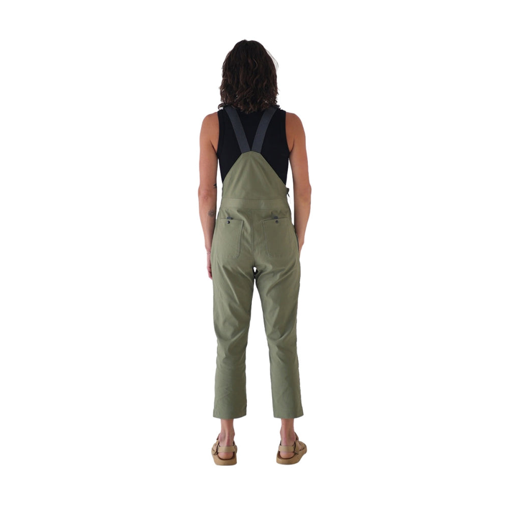 All Over Womens Lookout Overall Pants in Green Color