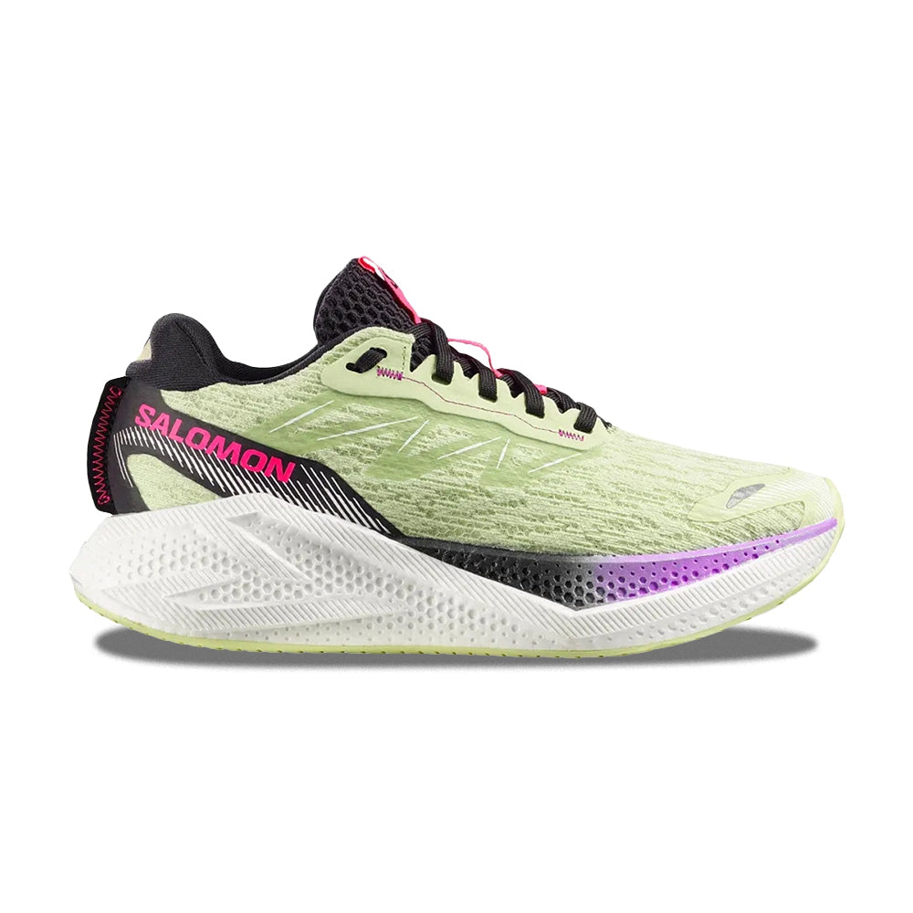 Salomon Womens Aero Glide 4 W Running Shoes in Green Color