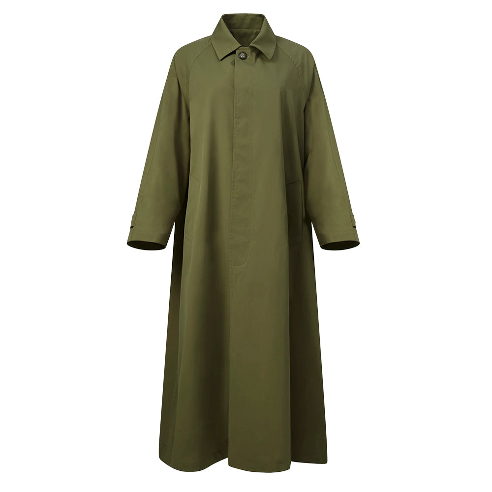 T.W.I.N. Unisex Iconic Trench Coat Shells in Green Color