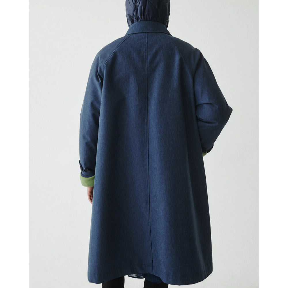 T.W.I.N. Unisex Mid Iconic Trench Shells in Blue Color