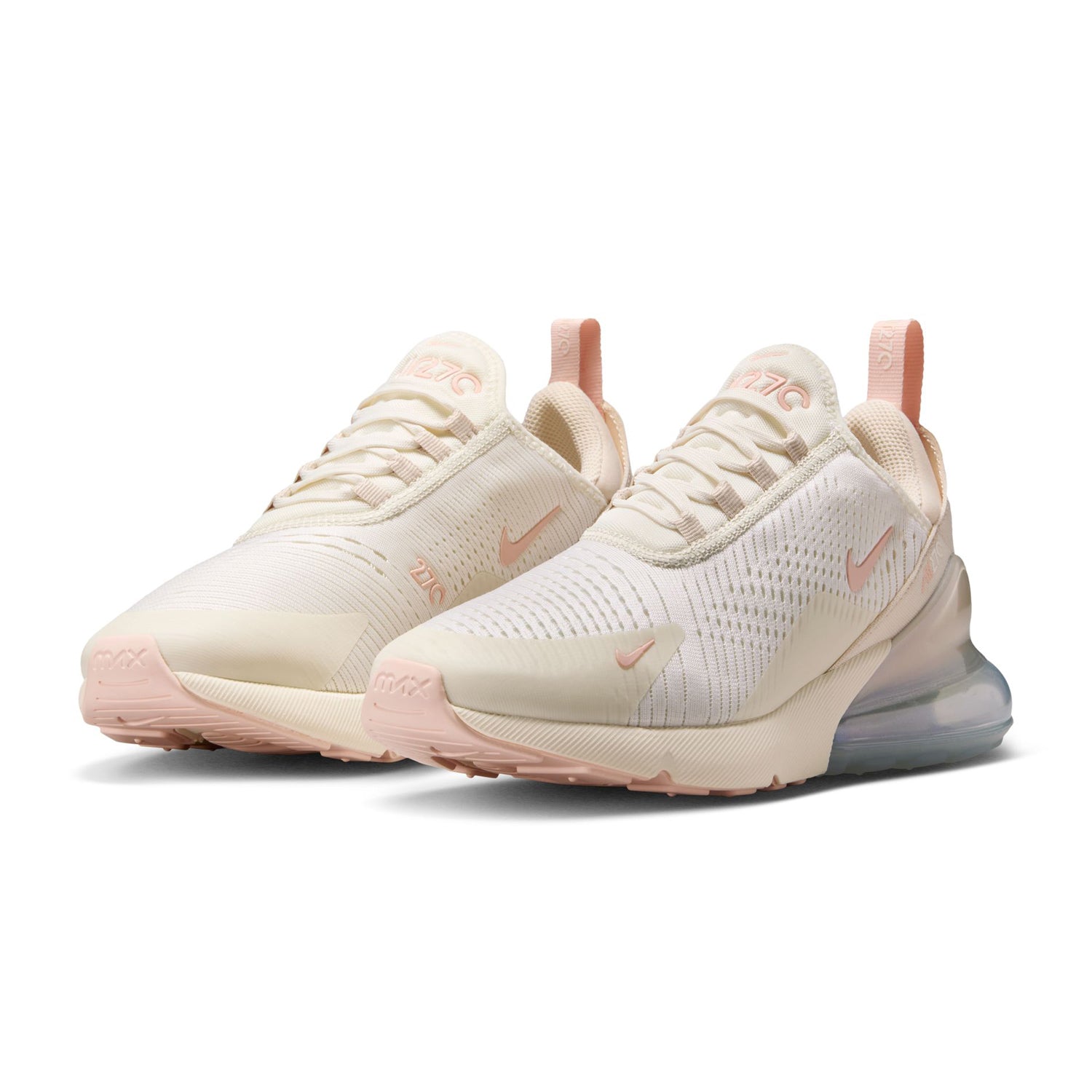 Nike Womens Nike Air Max 270 Sneakers in White Color