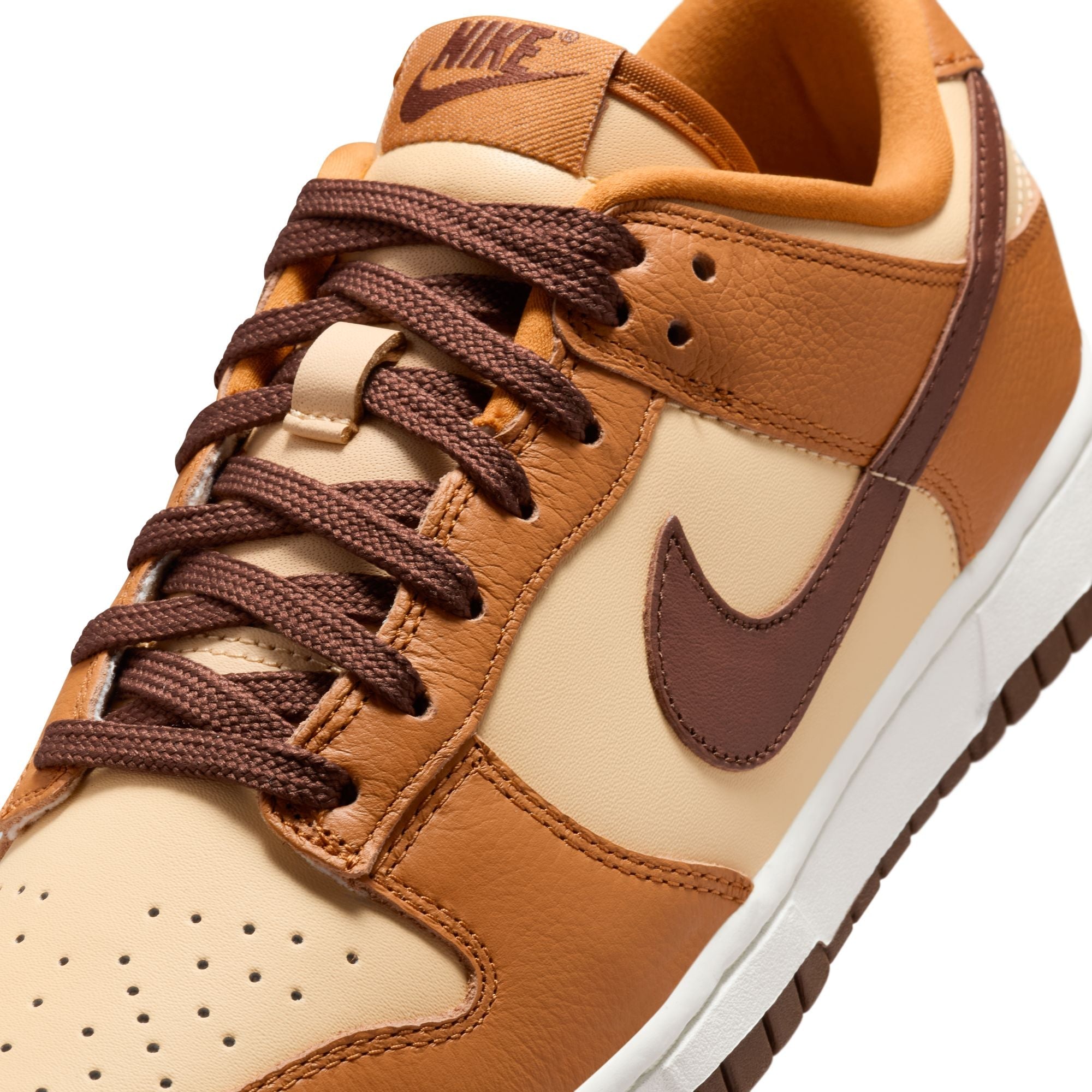 Nike Womens Nike Dunk Low SE Sneakers in Brown Color