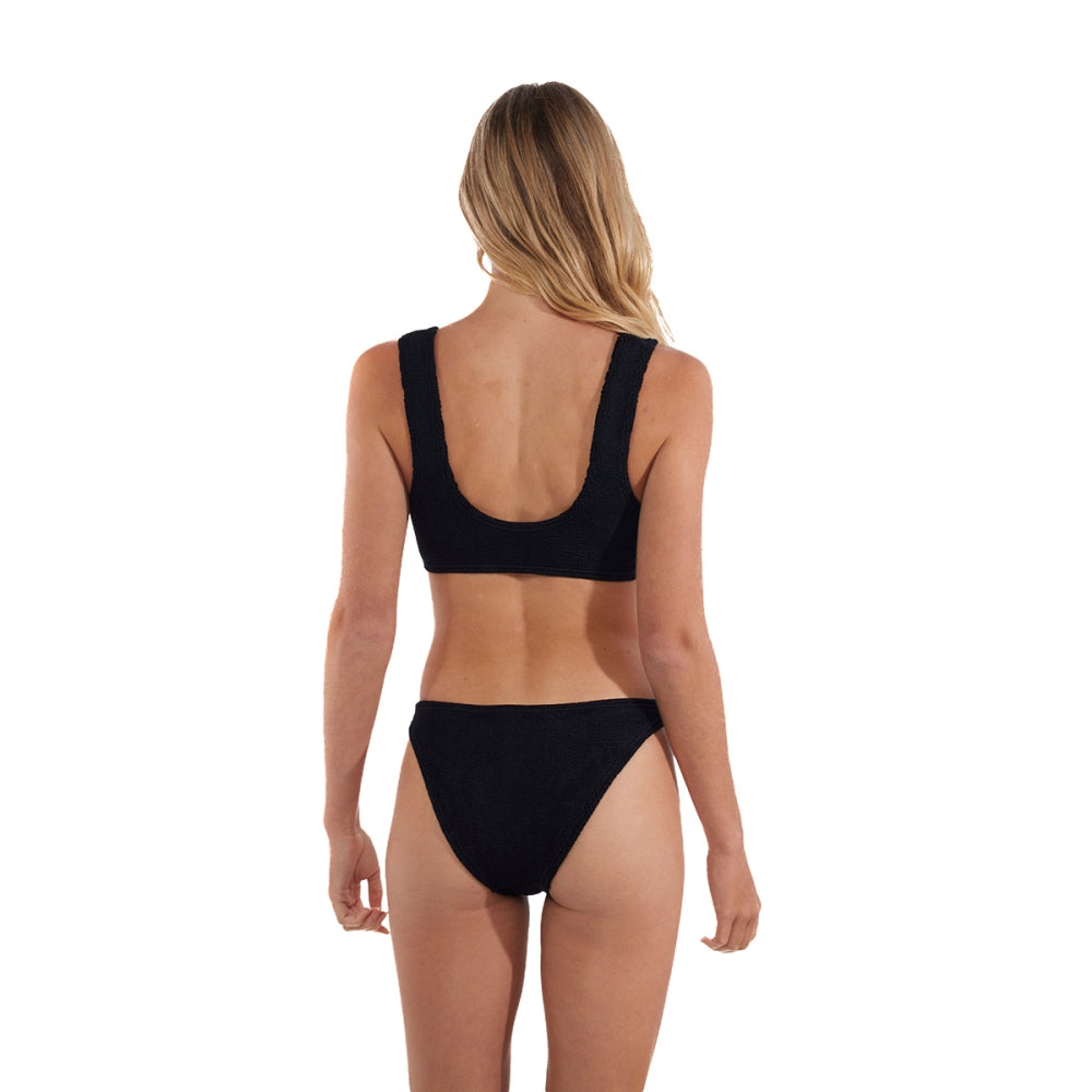 Love And Bikinis Womens Jamaica Bikini Bottom Swimsuits in Black Color
