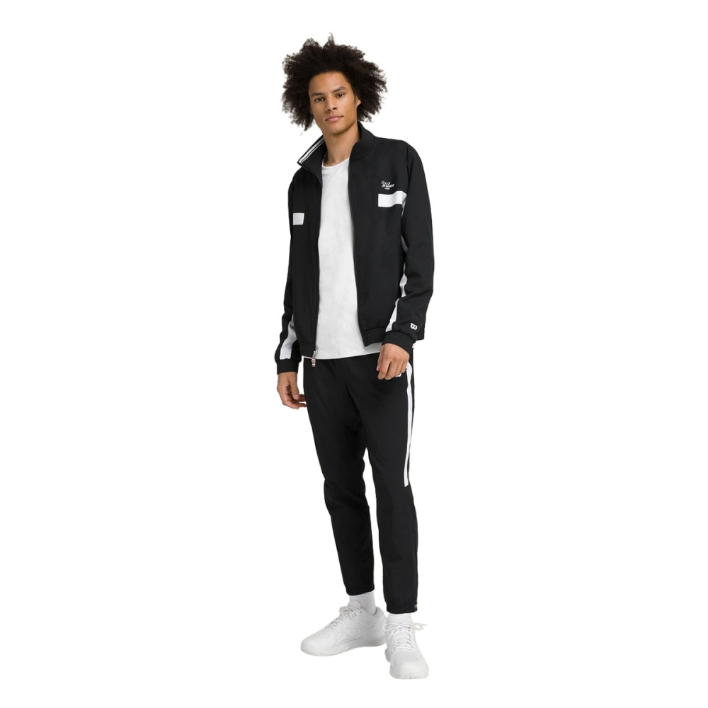 Wilson Mens Grand Slam Jacket Zip-Ups in Black Color