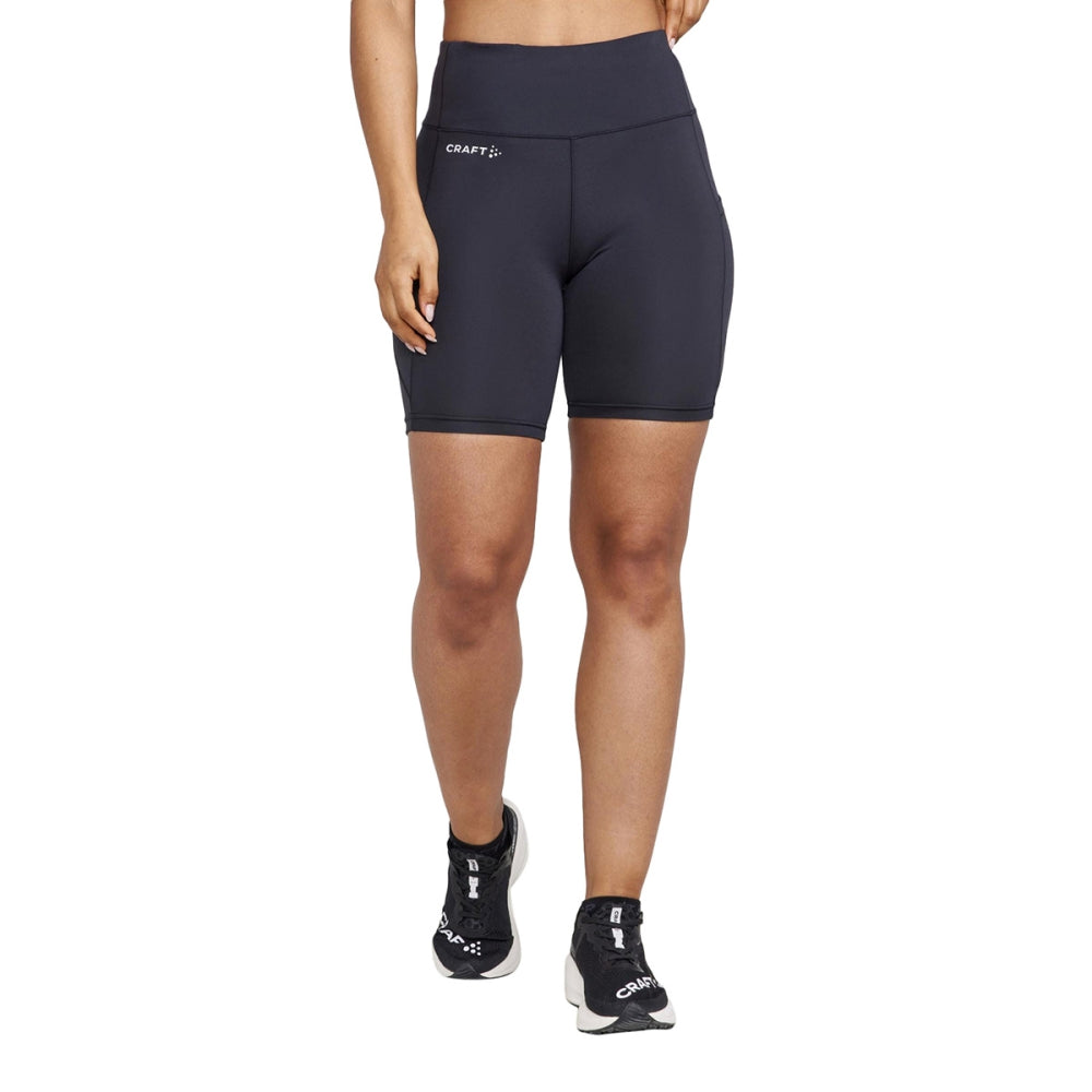 Craft Womens Adv Essence Short Tigh Shorts in Black Color