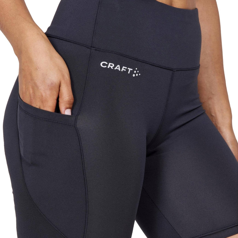 Craft Womens Adv Essence Short Tigh Shorts in Black Color
