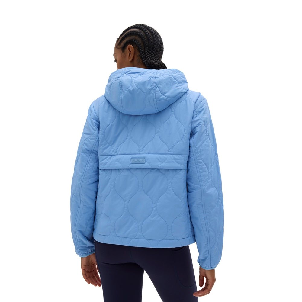 Halfdays Womens Bessie Packable Jkt Midlayer in Blue Color