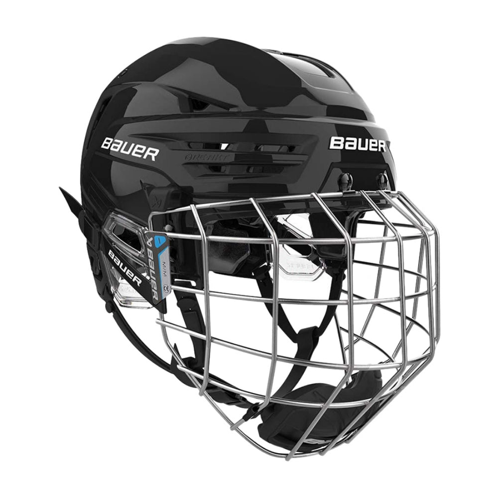 Bauer Hockey Unisex S25 Re-Akt 90 Hlmt Combo Hockey Pads in Black Color