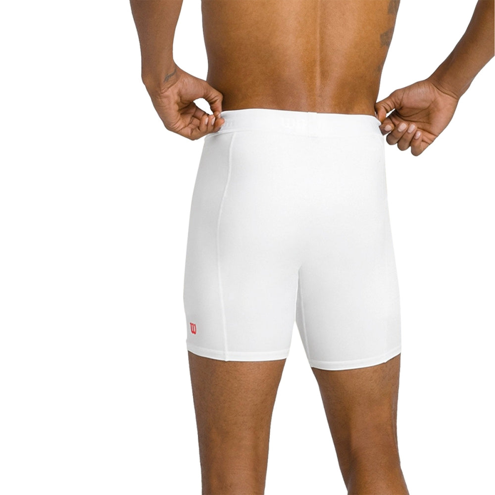 Wilson Mens Compression Short in White Color