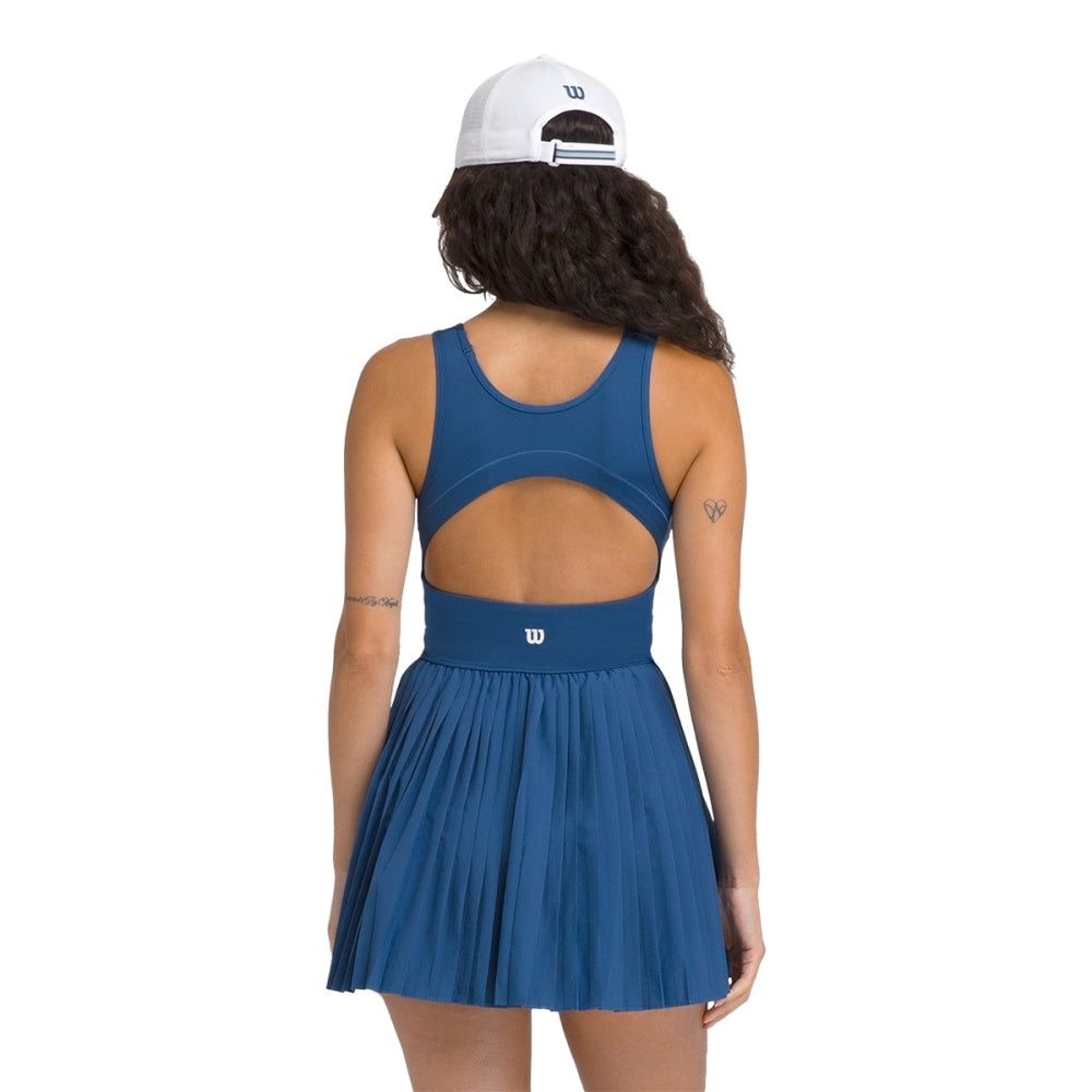 Wilson Womens Sportif Tennis Dress in Blue Color